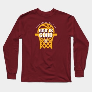 GOD IS GOOD (MAROON & GOLD) Long Sleeve T-Shirt